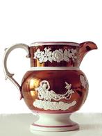 ANTIEKE STAFFORDSHIRE koperen glazuurwaren kan, Ophalen of Verzenden