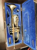 Trompet MUSICA STEYER, Muziek en Instrumenten, Blaasinstrumenten | Trompetten, Ophalen of Verzenden, Gebruikt, Bes-trompet, Met koffer
