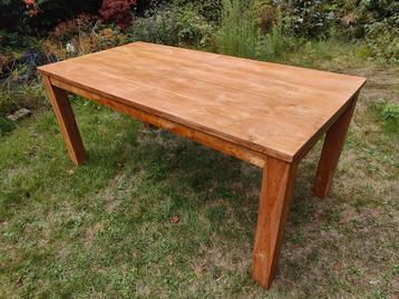 Teak houten eettafel 180 x 89 x 79 (met nieuwe lak) beschikbaar voor biedingen