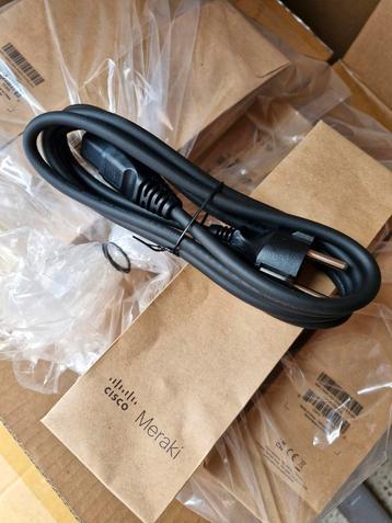 80 stuks - Nieuw - Cisco Meraki Power Kabel EU C15  beschikbaar voor biedingen