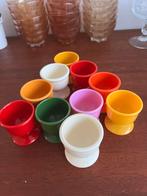 Vintage Emsa West Germany Eierdopjes - Set van 8, Ophalen of Verzenden, Gebruikt