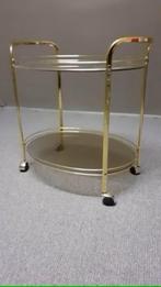 Luxe bijzettafel /serveerboy, Minder dan 55 cm, Rond, Zo goed als nieuw, Ophalen