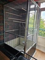 Groot buiten / binnen vogelhok, Dieren en Toebehoren, Ophalen, Gebruikt, Aluminium, Volière