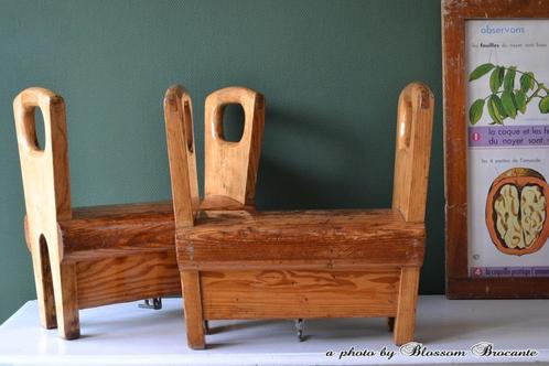 Houten (oefen) gym / turn paard  BLOSSOM BROCANTE, Antiek en Kunst, Curiosa en Brocante, Ophalen of Verzenden