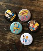 BEAVIS & BUTT-HEAD buttons speldjes pins huh-huh, Verzenden, Nieuw, Figuurtje, Button