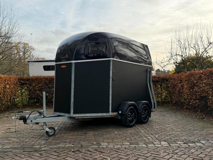 Zeer mooie 2 paards bockmann duo, Dieren en Toebehoren, Paarden en Pony's | Trailers en Aanhangwagens, Zo goed als nieuw, 2-paards trailer
