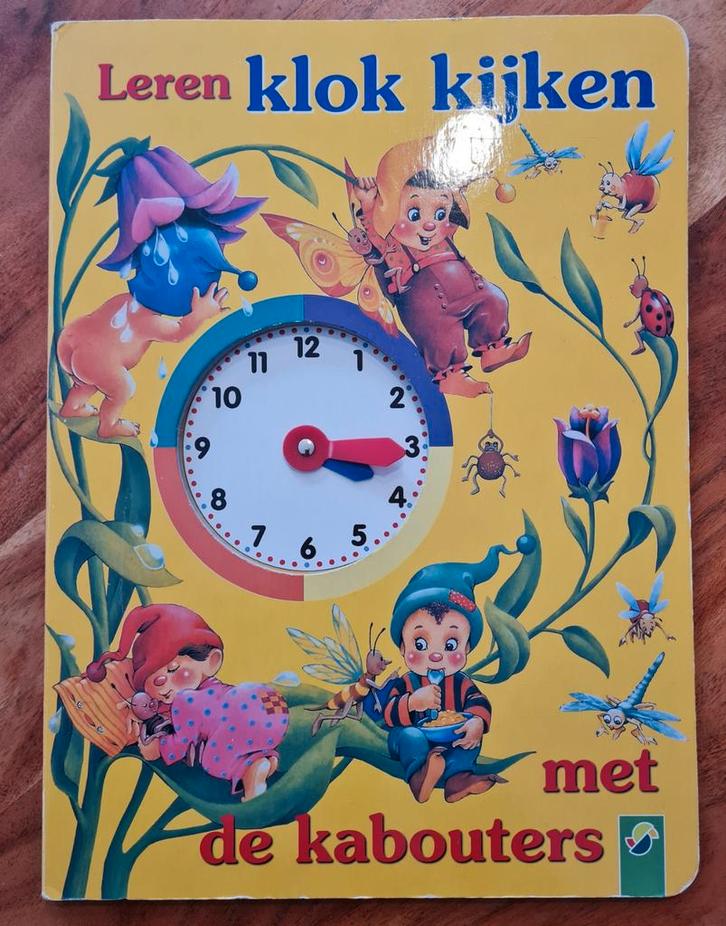 Leren Klok Kijken met Kabouters - Educatief Boek, Boeken, Kinderboeken | Baby's en Peuters, Gelezen, 3 tot 4 jaar, Uitklap-, Voel- of Ontdekboek