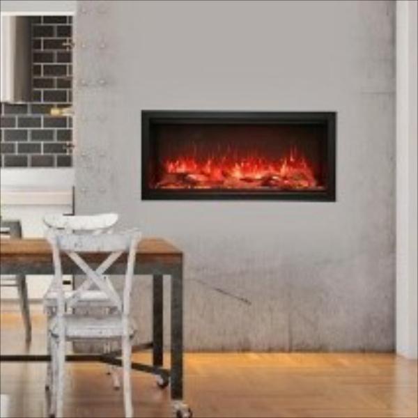 Prijsknaller grote elektrische haard van Amantii type Sym-42, Huis en Inrichting, Haarden, Zo goed als nieuw, Elektrische haard