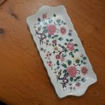 Vintage Rechthoekige Schaal met Bloemen, Antiek en Kunst, Ophalen of Verzenden