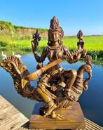 TOPSTUK SARASVATI BRONS 66 CM (32 KG)!, Verzamelen, Religie, Ophalen, Nieuw, Beeld(je), Hindoeïsme