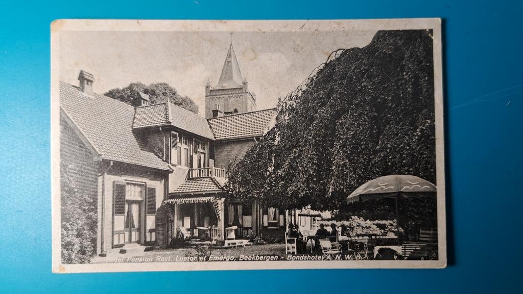 Beekbergen hotel pension Luctor et Emergo, Ophalen of Verzenden, 1940 tot 1960, Ongelopen, Gelderland