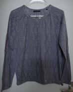 Blauw/witte print/dessin shirt/top Marc O'Polo.(M), Kleding | Dames, Tops, Blauw, Zo goed als nieuw, Lange mouw, Marc O'Polo
