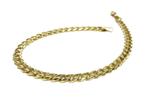 Massief Gouden Gourmet Schakel Armband - 22,5 cm, -, Ophalen of Verzenden, Zo goed als nieuw, Info@tiemanjuweliers.nl