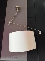 Chrome hanglamp met stofachtige kap, Ophalen, Zo goed als nieuw, Minder dan 50 cm