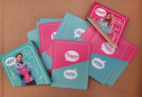 Daad of Praat familiespel - editie let's talk, Hobby en Vrije tijd, Gezelschapsspellen | Kaartspellen, Zo goed als nieuw, Ophalen of Verzenden