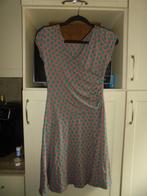 z3)  vintage groen rood jurkje klaes & myra's maat 38, Overige kleuren, Zo goed als nieuw, Klaes & myra's, Boven de knie