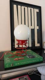 Vintage woja tafellamp retro antiek design rood funky bol, Ophalen of Verzenden, Zo goed als nieuw, Minder dan 50 cm