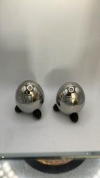 Alex Meijer & Co peper en zoutstel, chroom, rubber pootjes., Ophalen of Verzenden, Zo goed als nieuw