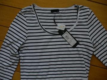 VERO MODA t- shirt wit blauw streep maat M - nieuw - beschikbaar voor biedingen