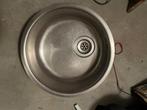 RVS ronde spoelbak, Ophalen, Gebruikt