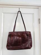 Rood bruine leren Renato Bernalini schoudertas, Ophalen, Gebruikt, Rood, Handtas