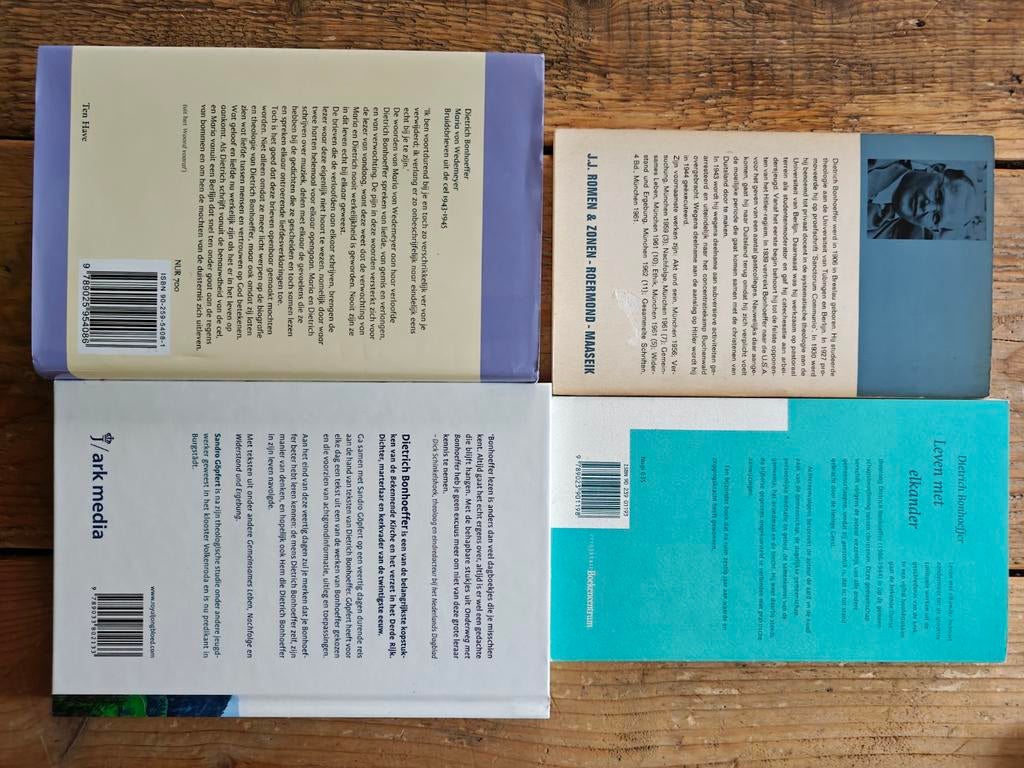 4 Boeken van Dietrich Bonhoeffer., Boeken, Ophalen of Verzenden