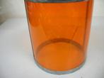 Inzetglas / cilinder, toplicht scheepslantaarn, oranje+ rood, Antiek en Kunst, Antiek | Lampen, Ophalen of Verzenden