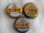 Cisk Bierdoppen Malta - Set van 3, Verzamelen, Biermerken, Ophalen of Verzenden, Gebruikt, Flesje(s), Overige merken