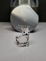 Swarovski beeldje Kat klein met ijzeren staart Kristal, Verzamelen, Swarovski, Ophalen of Verzenden, Zo goed als nieuw, Figuurtje