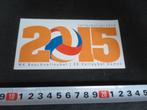 sticker 2015 WK beachvolleybal EK volleybal dames, Ophalen, Zo goed als nieuw