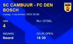 Kaart/ ticket SC Cambuur - FC Den Bosch, Eén persoon