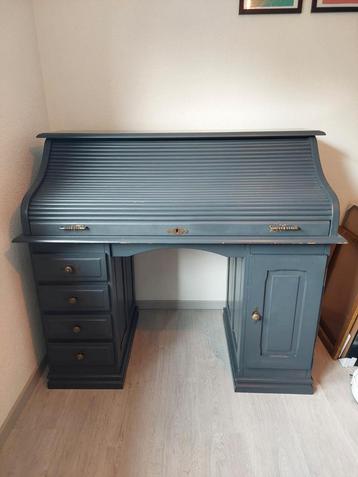 Secretaire/Bureau met roldeur - Massief Eiken beschikbaar voor biedingen