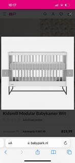 Kidsmill babykamer bedje en commode, Kinderen en Baby's, Kinderkamer | Complete kinderkamers, Ophalen of Verzenden, Zo goed als nieuw