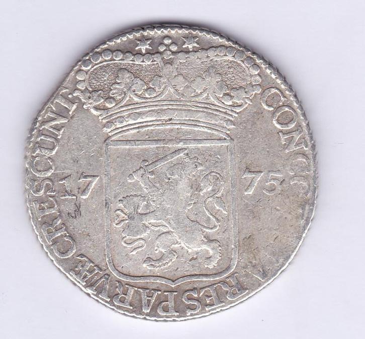 Zilveren dukaat 1775 Zeeland voor 99 euro, Postzegels en Munten, Munten | Nederland, Losse munt, Overige waardes, Vóór koninkrijk