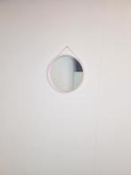 Vintage witte kunststof spiegel ketting Denemarken ´60, Minder dan 50 cm, N, Rond, Ophalen of Verzenden