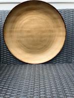 Gouden Metalen Wanddecoratie Schotel - 45cm, Overige materialen, Schaal, Rond, Nieuw