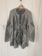 Miss etam warm halflang open vest grijs geometrisch L XL, Maat 46/48 (XL) of groter, Ophalen of Verzenden, Zo goed als nieuw, Miss Etam