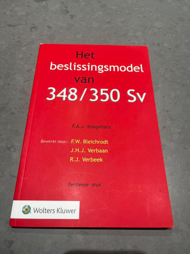 F.A.J. Koopmans - Het beslissingsmodel van 348/350 Sv, Boeken, Wetenschap, Zo goed als nieuw, Natuurwetenschap, Ophalen