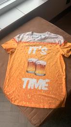 Oranje shirt m it’s party time, Verzenden, Gebruikt, 170 of groter, Jongen of Meisje