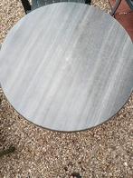 Ronde tuintafel met marmerlook, Gebruikt, 50 tot 100 cm, Rond, Tot twee personen