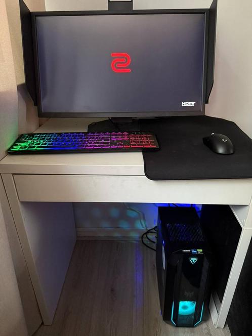 Gaming Computer, Computers en Software, Desktop Pc's, Zo goed als nieuw, 2 tot 3 Ghz, 16 GB, Met videokaart, Met monitor, Gaming