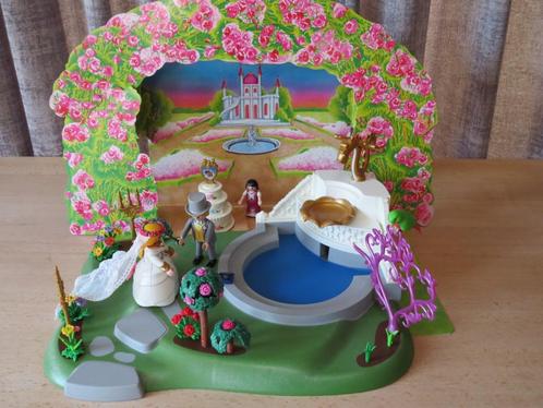 Playmobil bruiloft, bruid, lovebird kasteel fontijn, trouwen, Kinderen en Baby's, Speelgoed | Playmobil, Zo goed als nieuw, Complete set