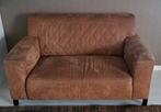 Loveseat bank, cognac kleur, Ophalen, Tweepersoons, 75 tot 100 cm, Minder dan 150 cm