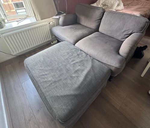 2,5 sits bank met poef, Huis en Inrichting, Banken | Sofa's en Chaises Longues, Zo goed als nieuw, Ophalen
