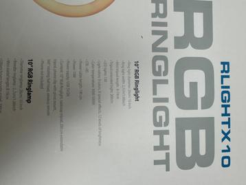 RGB LED RINGLIGHT MET TRIPOD 10 inches (FOR TIK TOK) beschikbaar voor biedingen