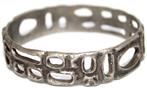 Schitterende Scandinavische Modernistische Pewter Armband, Sieraden, Tassen en Uiterlijk, Antieke sieraden, Verzenden, Overige materialen