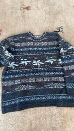 Fair isle wollen trui, omkeerbaar, maat m., Ophalen of Verzenden, Zo goed als nieuw, Maat 42/44 (L), Blauw