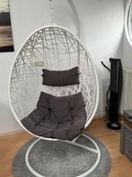 Hangstoel ei wit, Huis en Inrichting, Ophalen, Metaal, Wit, Zo goed als nieuw