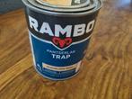 Rambo traplak kleurloos, half blik, Doe-het-zelf en Verbouw, Verf, Beits en Lak, Ophalen of Verzenden, Zo goed als nieuw