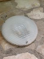 Simon&Schelle Sische wandlamp met Murano ijsglas jaren 70, Ophalen of Verzenden, Zo goed als nieuw, Glas, Design